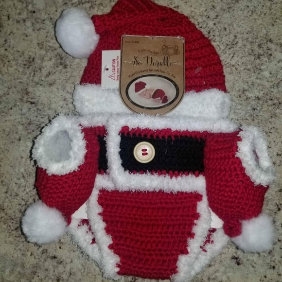 So Dorable Other - Baby Santa Crochet Set